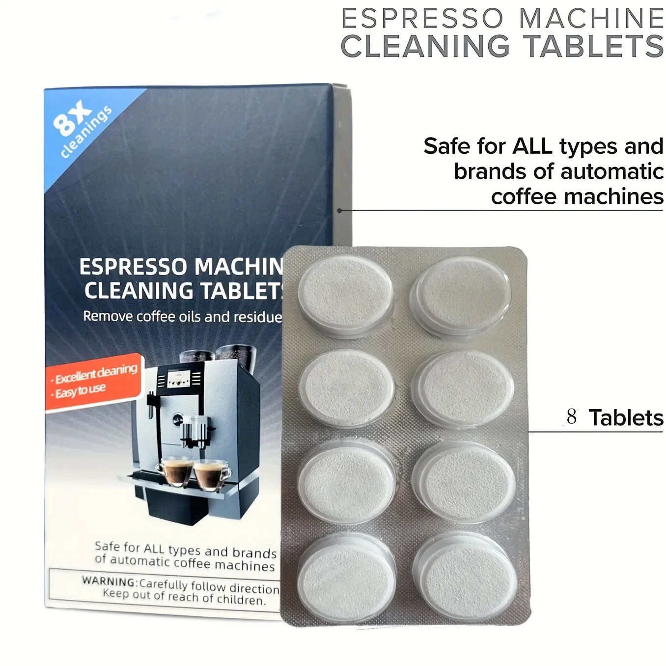 Backflush Tablet Cleaner - Tabletki do czyszczenia ekspresów do kawy,